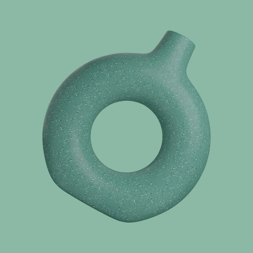 Vase aus Terrazzo- Terrazzo in der Innenarchitektur